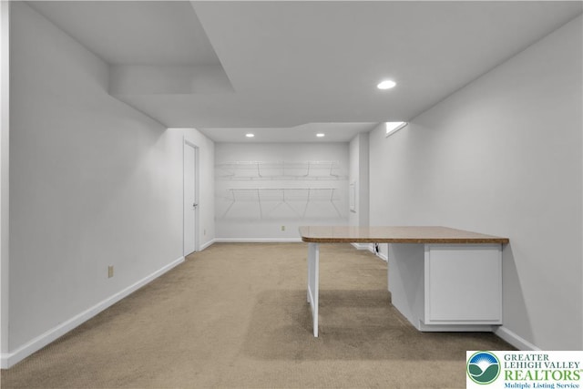 8604 Cascade Rd, Upper Macungie Twp, PA 18031 - unfurnished office featuring carpet flooring, baseboards, and recessed lighting