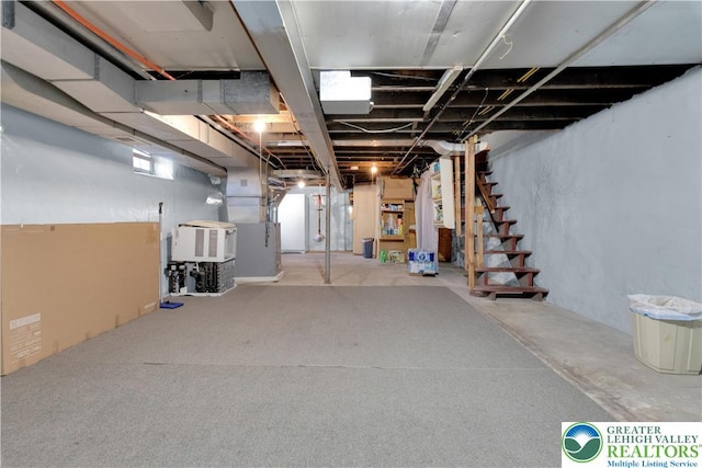 622 Scholl Ave, Salisbury Twp, PA 18015 - below grade area featuring stairway