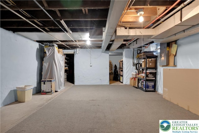 622 Scholl Ave, Salisbury Twp, PA 18015 - unfinished basement with electric panel
