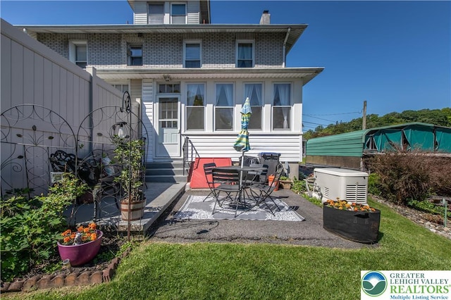 622 Scholl Ave, Salisbury Twp, PA 18015 - back of house featuring entry steps and a patio area