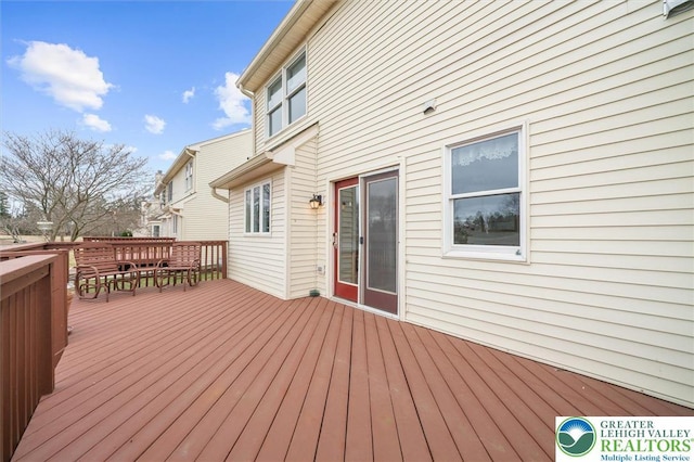 275 Ridings Cir, Macungie Borough, PA 18062 - wooden terrace featuring outdoor dining space