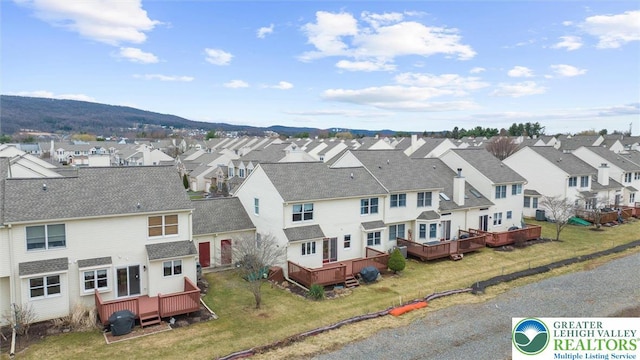 275 Ridings Cir, Macungie Boro, PA 18062 - aerial perspective of suburban area featuring mountains