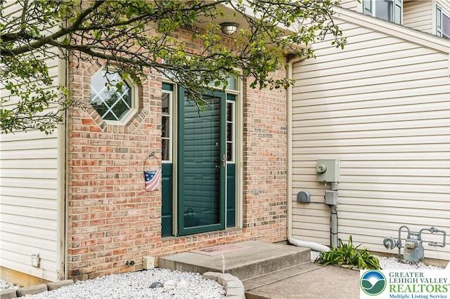 2630 Lower Way, Forks Twp, PA 18040 - property entrance with brick siding