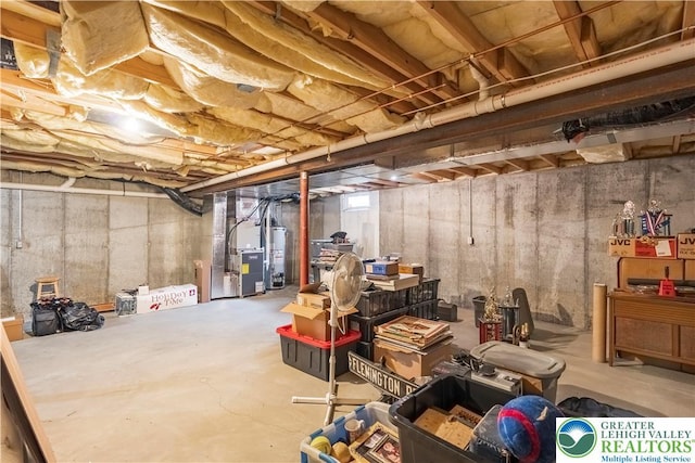 2630 Lower Way, Forks Twp, PA 18040 - basement with heating unit and gas water heater