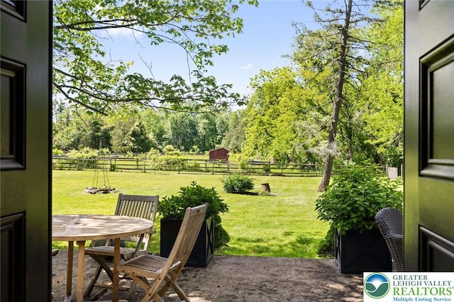 408 Kintner Hill Rd, Nockamixon Twp, PA 18972 - view of yard with a patio and outdoor dining area