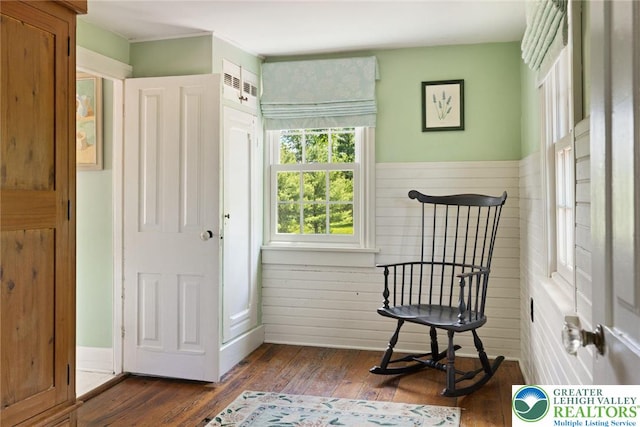 408 Kintner Hill Rd, Nockamixon Twp, PA 18972 - living area featuring dark wood-type flooring and wood walls