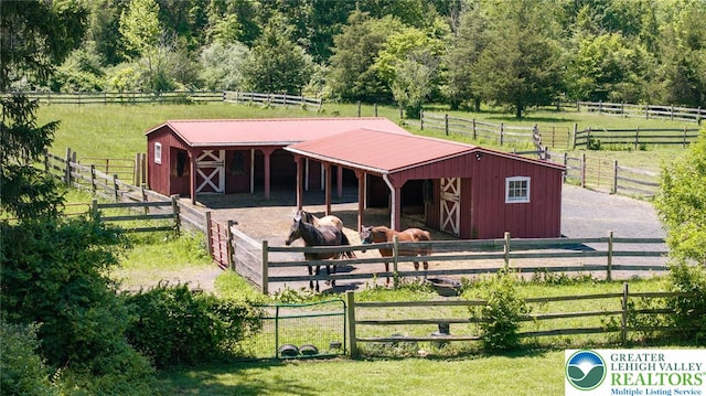 408 Kintner Hill Rd, Nockamixon Twp, PA 18972 - horse barn featuring a view of rural / pastoral area