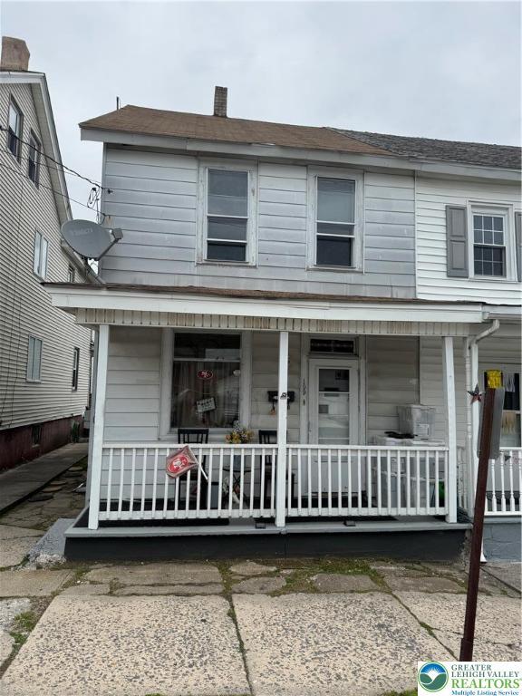 109 S Chestnut St, Summit Hill Borough, PA 18250 - multi unit property featuring a porch and a chimney