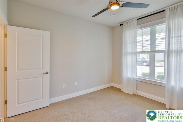 3896 Independence Dr, Easton, PA 18045 - carpeted spare room featuring ceiling fan and baseboards