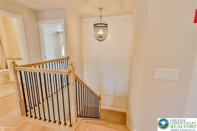 3896 Independence Dr, Easton, PA 18045 - stairs featuring wood finished floors