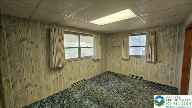 1426 Church St, Fountain Hill Boro, PA 18015 - empty room with wooden walls and a paneled ceiling