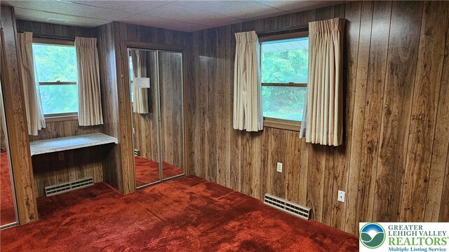 1426 Church St, Fountain Hill Boro, PA 18015 - carpeted spare room featuring wood walls and healthy amount of natural light