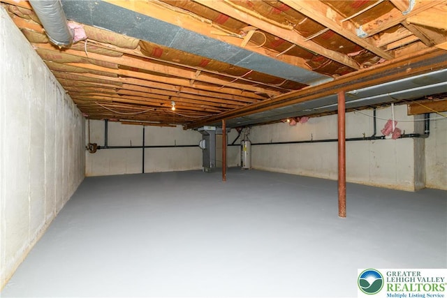 1360 Cherry Ave, Hanover Twp, PA 18017 - unfinished below grade area featuring water heater