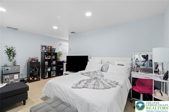 956 E Linden St, Allentown City, PA 18109 - bedroom featuring recessed lighting, wood finished floors, and multiple windows