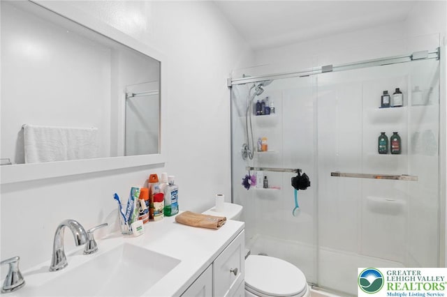 956 E Linden St, Allentown City, PA 18109 - full bath with a stall shower, vanity, and toilet