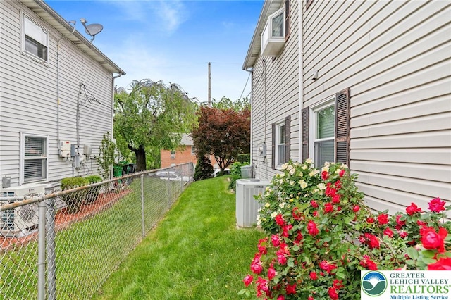 956 E Linden St, Allentown City, PA 18109 - view of yard featuring central AC unit