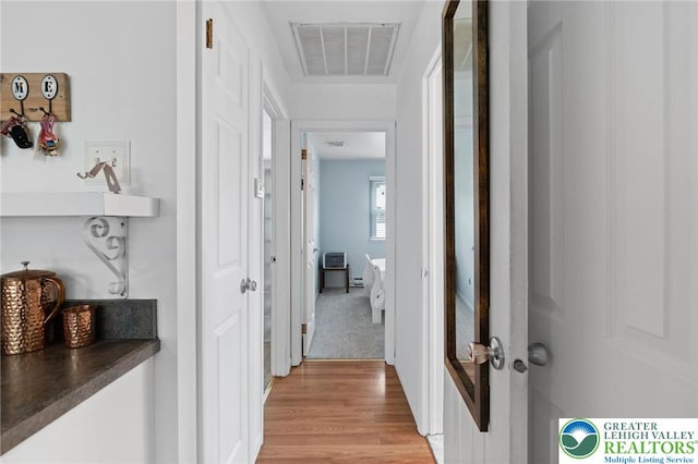 956 E Linden St, Allentown City, PA 18109 - hallway featuring light wood finished floors