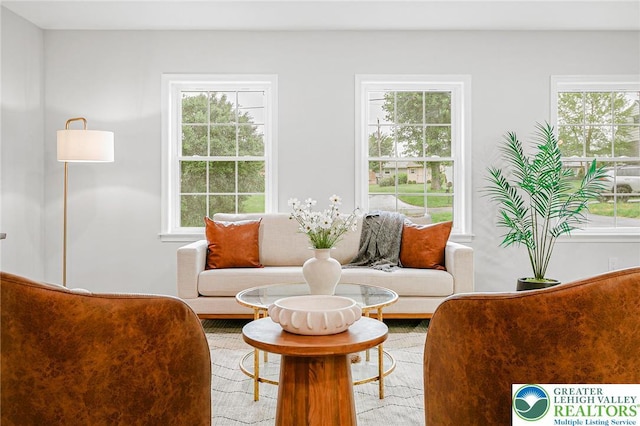 1647 4th St, Bethlehem Twp, PA 18020 - living area featuring healthy amount of natural light