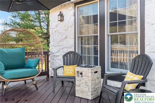 64 Autumn Ln, Penn Forest Twp, PA 18229 - view of wooden terrace