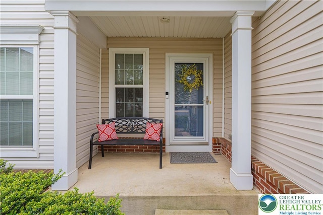 8592 Cascade Rd, Upper Macungie Twp, PA 18031 - doorway to property featuring covered porch
