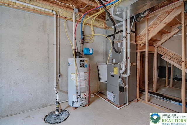 8592 Cascade Rd, Upper Macungie Twp, PA 18031 - utilities with gas water heater and heating unit