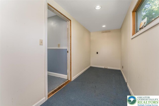 825 Old Philadelphia Rd, Easton, PA 18042 - hallway featuring carpet floors, baseboards, and recessed lighting