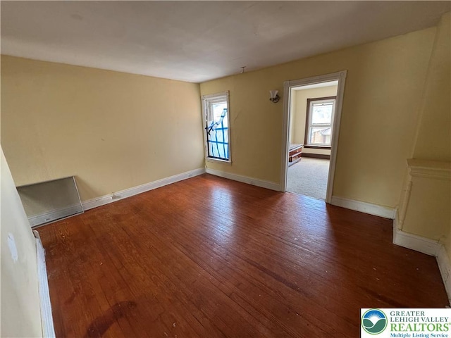 226 Adrain St, Emmaus Boro, PA 18049 - empty room with wood finished floors and baseboards