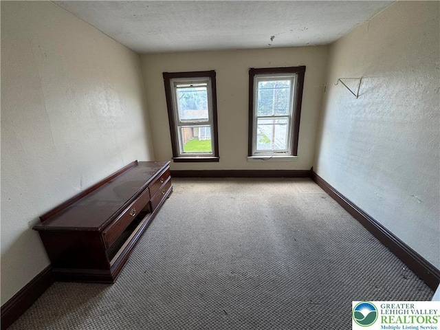 226 Adrain St, Emmaus Boro, PA 18049 - empty room with carpet flooring, a textured wall, and baseboards