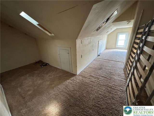 226 Adrain St, Emmaus Boro, PA 18049 - additional living space featuring vaulted ceiling and carpet flooring