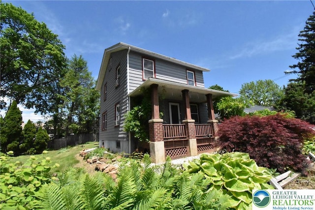 4133 Bayard St, Easton, PA 18045 - view of front of property featuring a porch