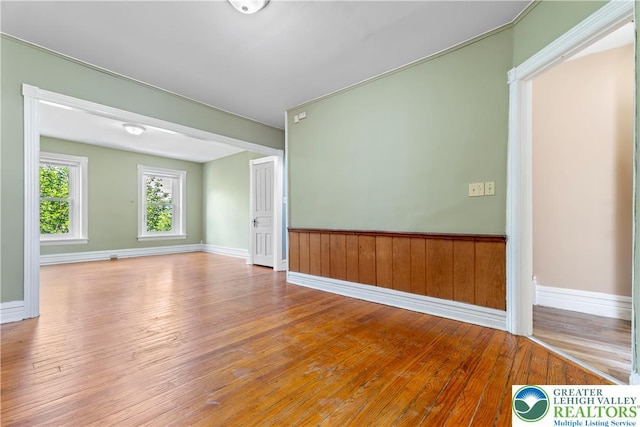 343 N 16th St, Allentown City, PA 18102 - spare room with hardwood / wood-style floors and baseboards