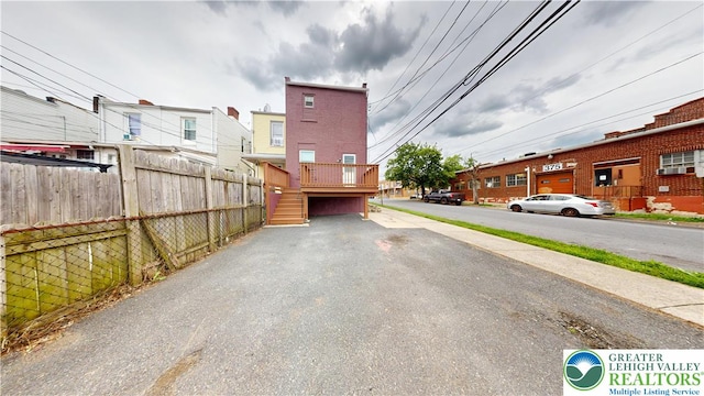 853 N Jordan St, Allentown City, PA 18102 - view of asphalt road with stairs