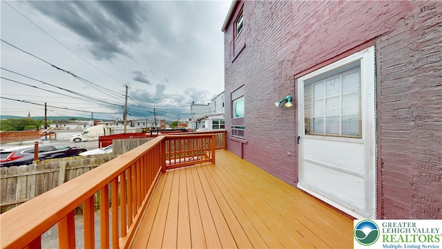 853 N Jordan St, Allentown City, PA 18102 - view of wooden terrace