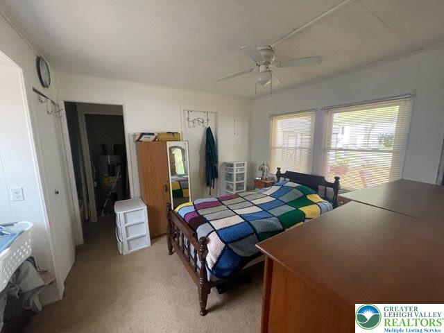 10 Springridge Rd, Moore Twp, PA 18014 - bedroom featuring light colored carpet and ceiling fan