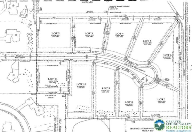 4115 Meadow View Dr Lot # 8, Lower Nazareth Twp, PA 18020 - map showing property parcels