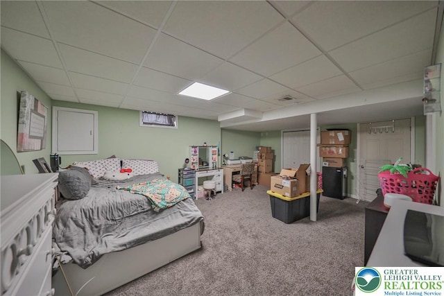48 Craigie St, Easton, PA 18045 - carpeted bedroom featuring a paneled ceiling