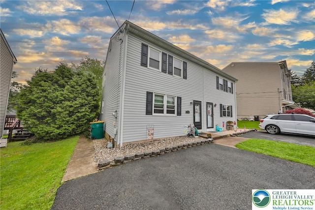 48 Craigie St, Easton, PA 18045 - view of front of house featuring a yard and driveway