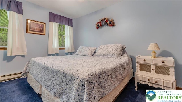 54 Indian Trl, Penn Forest Township, PA 18229 - carpeted bedroom with a baseboard radiator