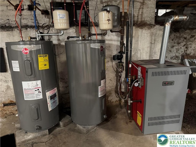 528 N 6th St, Allentown City, PA 18102 - utility room with electric water heater