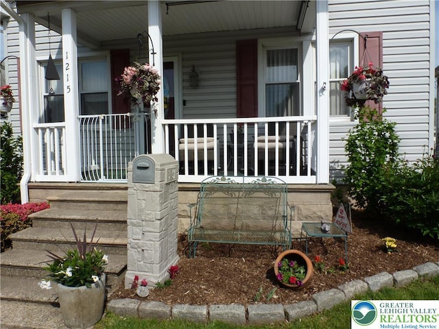 1215 Easton Rd, Hellertown Borough, PA 18055 - entrance to property with covered porch