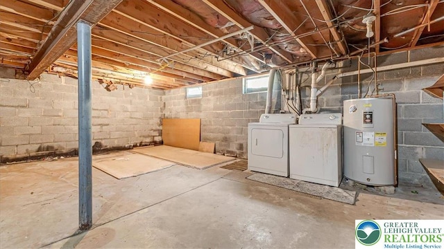 2934 Keystone St, Bethlehem Twp, PA 18020 - below grade area with water heater and washer and clothes dryer