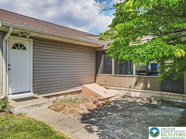 2934 Keystone St, Bethlehem Twp, PA 18020 - entrance to property with roof with shingles