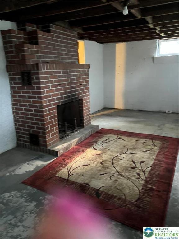 1540 Riegel St, Hellertown Borough, PA 18055 - below grade area with a fireplace