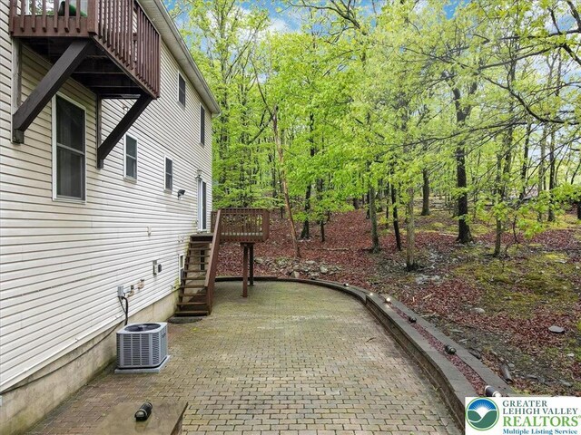 2330 Burntwood Dr, East Stroudsburg, PA 18301 - view of patio with stairs