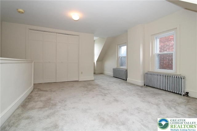 1171 E 4th St, Bethlehem City, PA 18015 - additional living space featuring radiator heating unit, carpet flooring, and baseboards