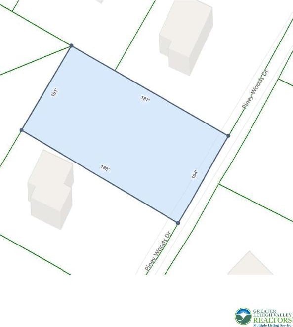 163 Piney Woods Dr, Penn Forest Twp, PA 18229 - map / location of property area