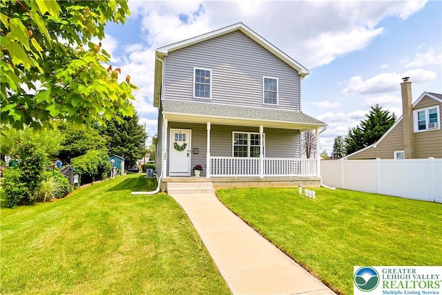 721 7th St, Whitehall Twp, PA 18052 - traditional-style home featuring covered porch