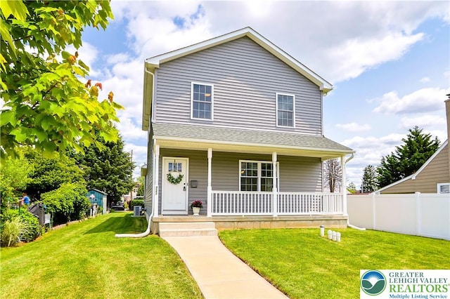 721 7th St, Whitehall Twp, PA 18052 - traditional-style house with covered porch