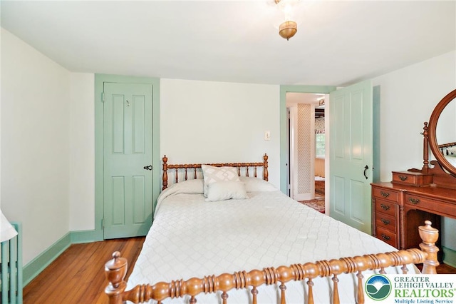 1132 Upperstump Rd, Hilltown Twp, PA 18914 - bedroom with wood finished floors and baseboards