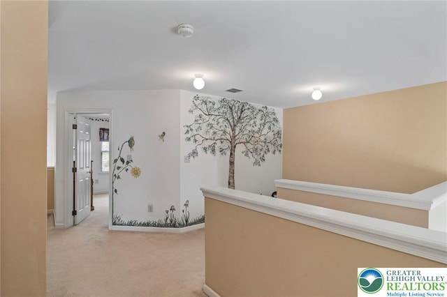 8077 Cross Creek Cir, Upper Macungie Twp, PA 18031 - hall with light colored carpet and baseboards